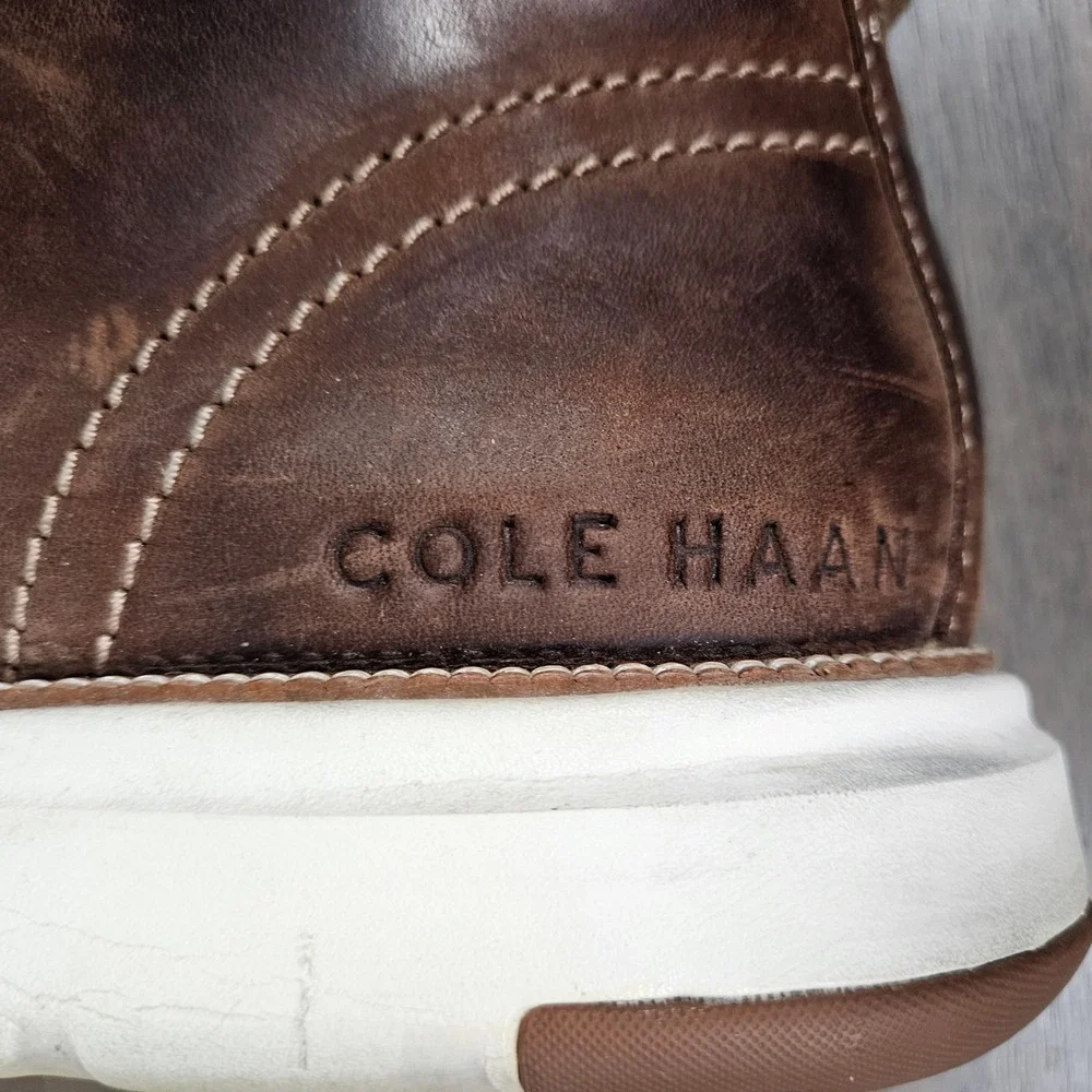 Cole Haan Men's 10M Chukka Boots Grand Atlantic 360 Water Resistant Nubuck Brown